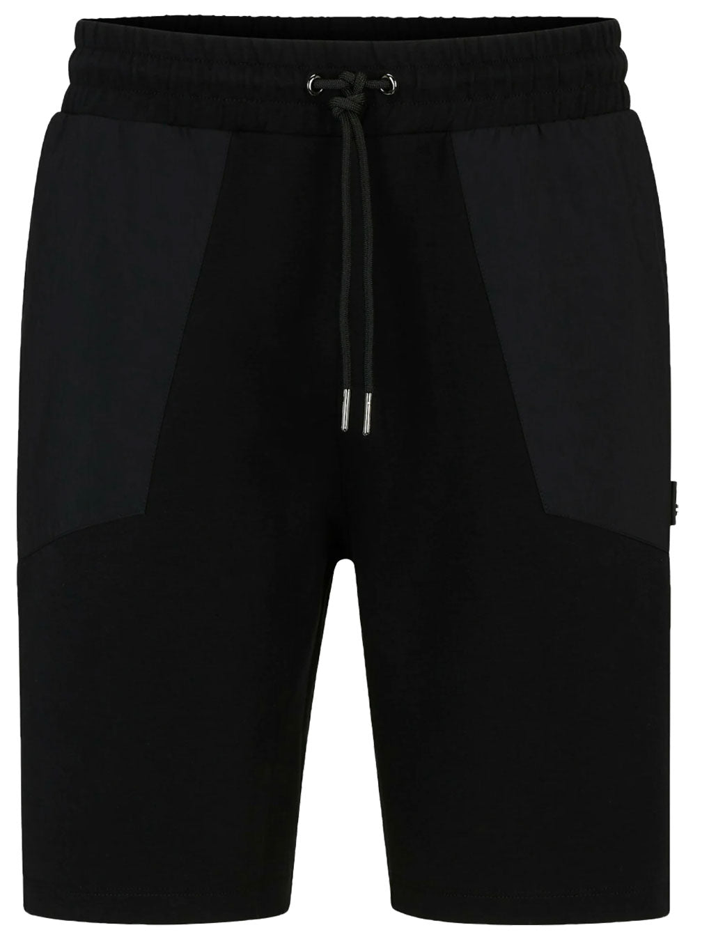 Short de hombre de algodón de corte amplio color negro