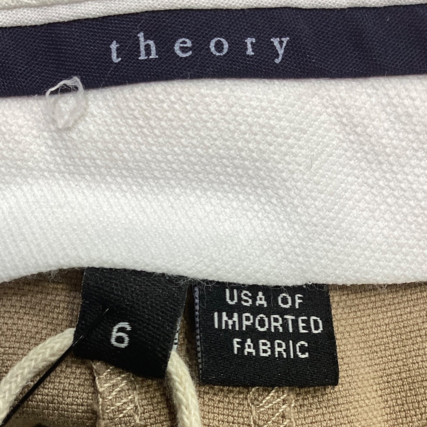 Pantalón de algodón color beige