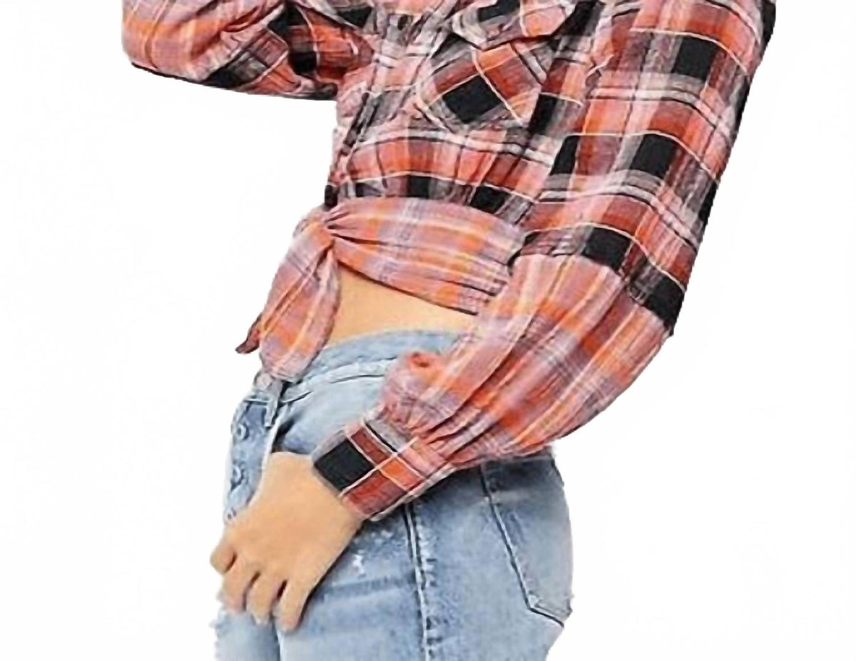 Camisa a cuadros color rojo