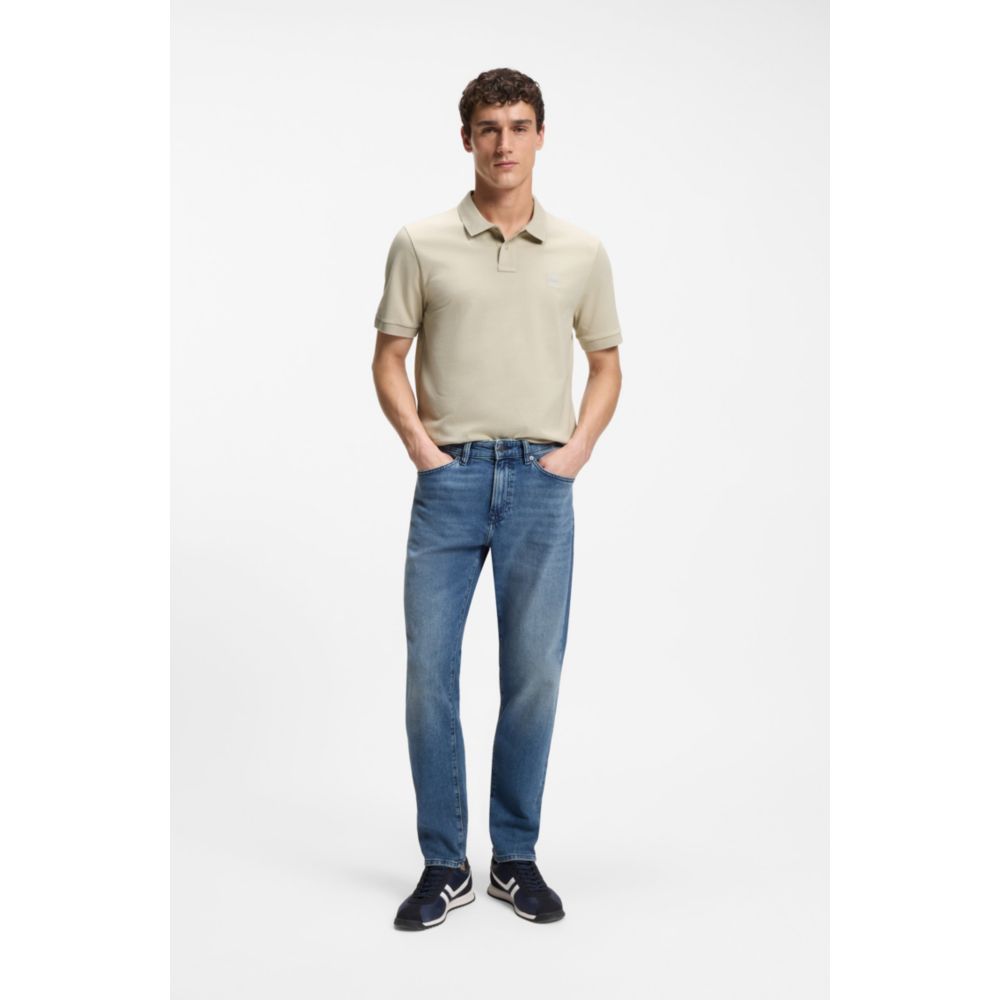 Polo de algodón de corte ajustado