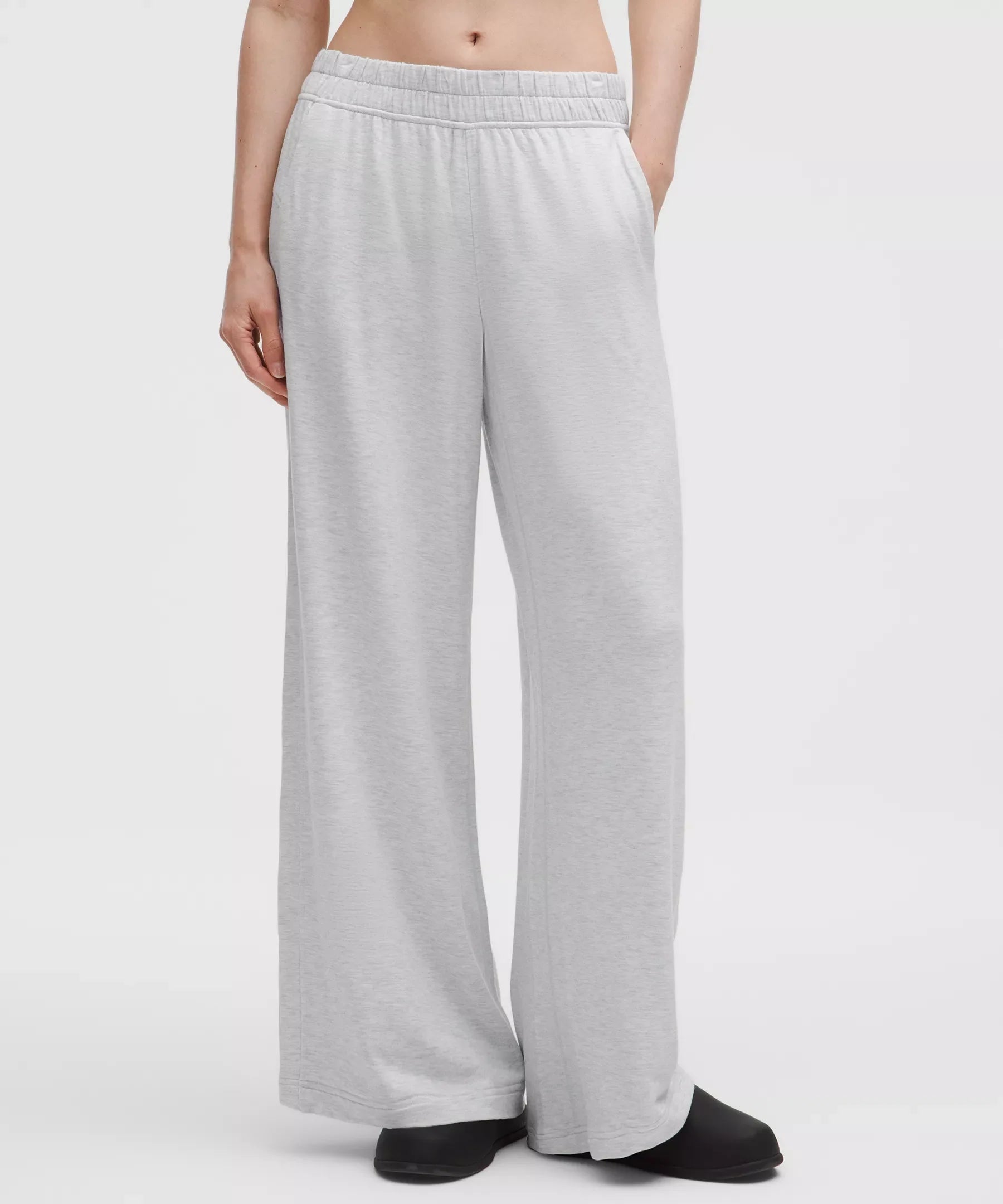 Pantalón de pierna ancha de tiro medio