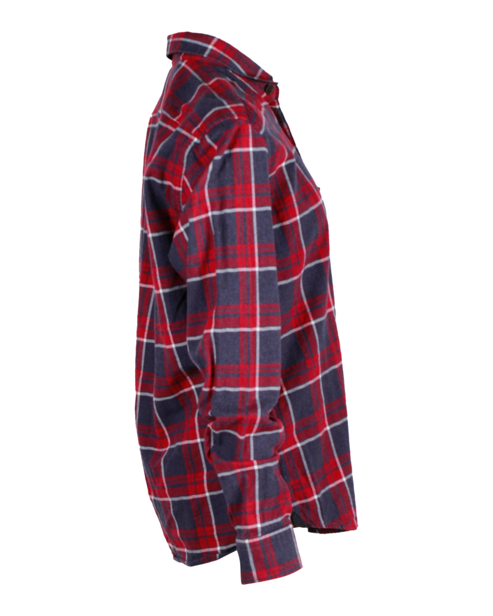 Camisa de algodón a cuadros color rojo
