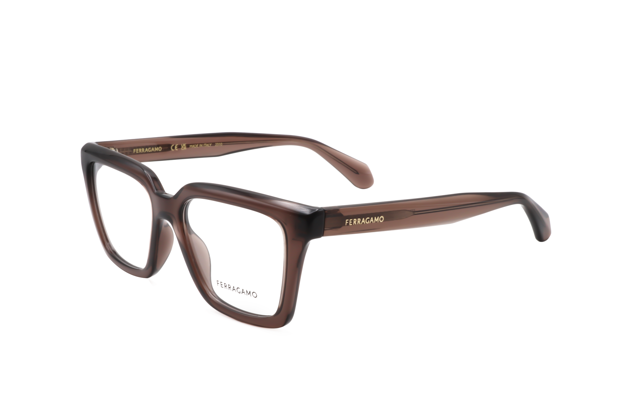 Montura para gafas de mujer 52 mm color café