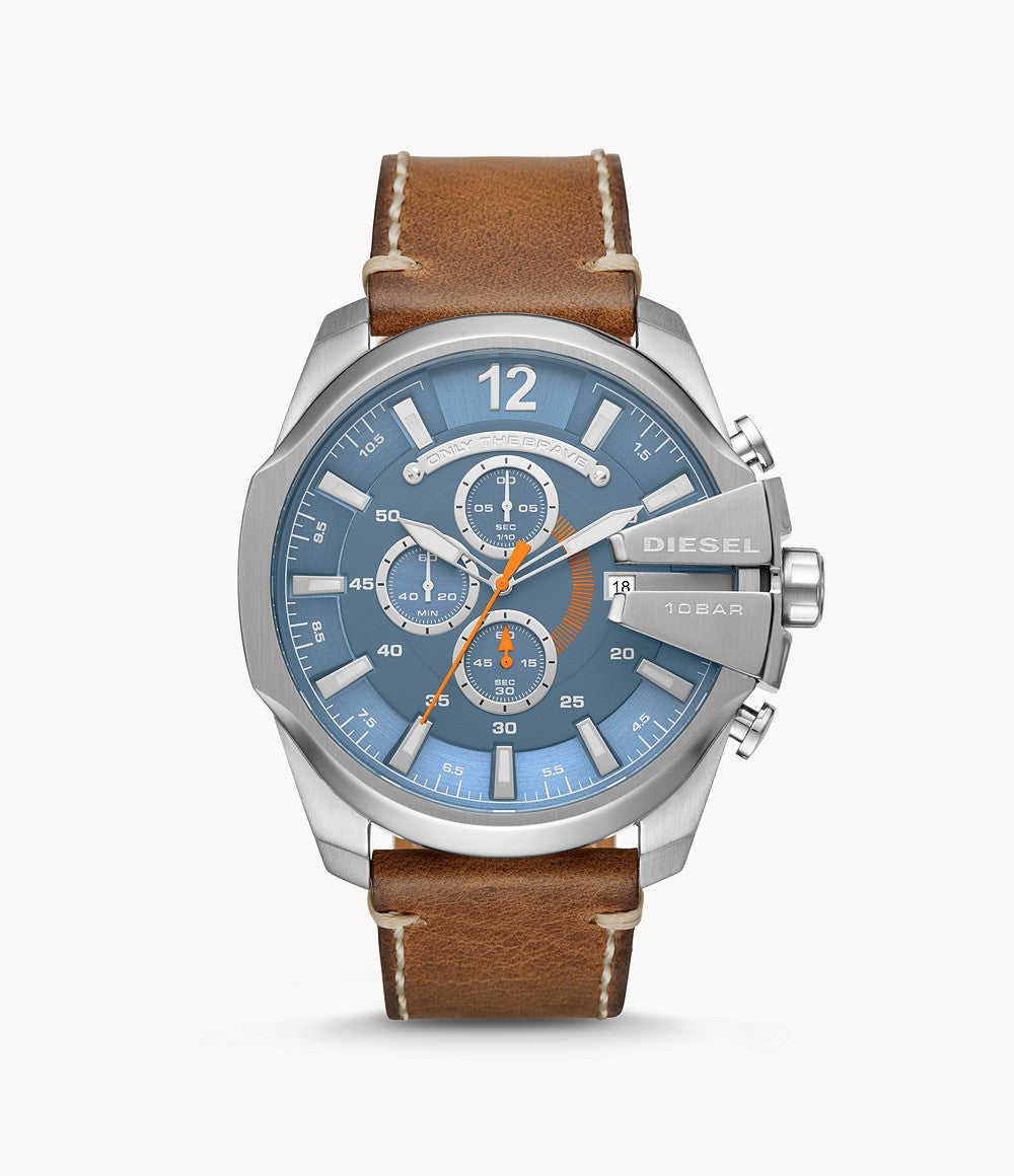 Reloj de hombre de acero inoxidable color plateado