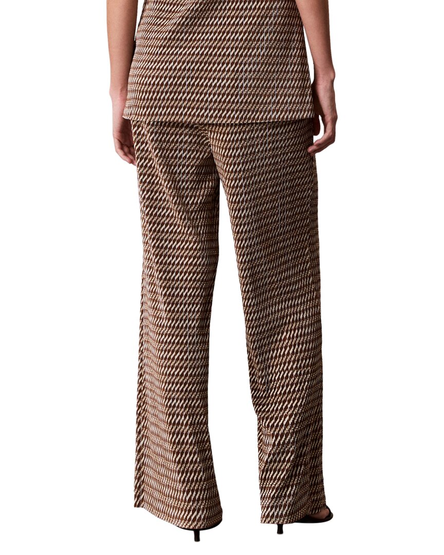 Calvin Klein Pantalón Pierna Ancha Estampado Plisé