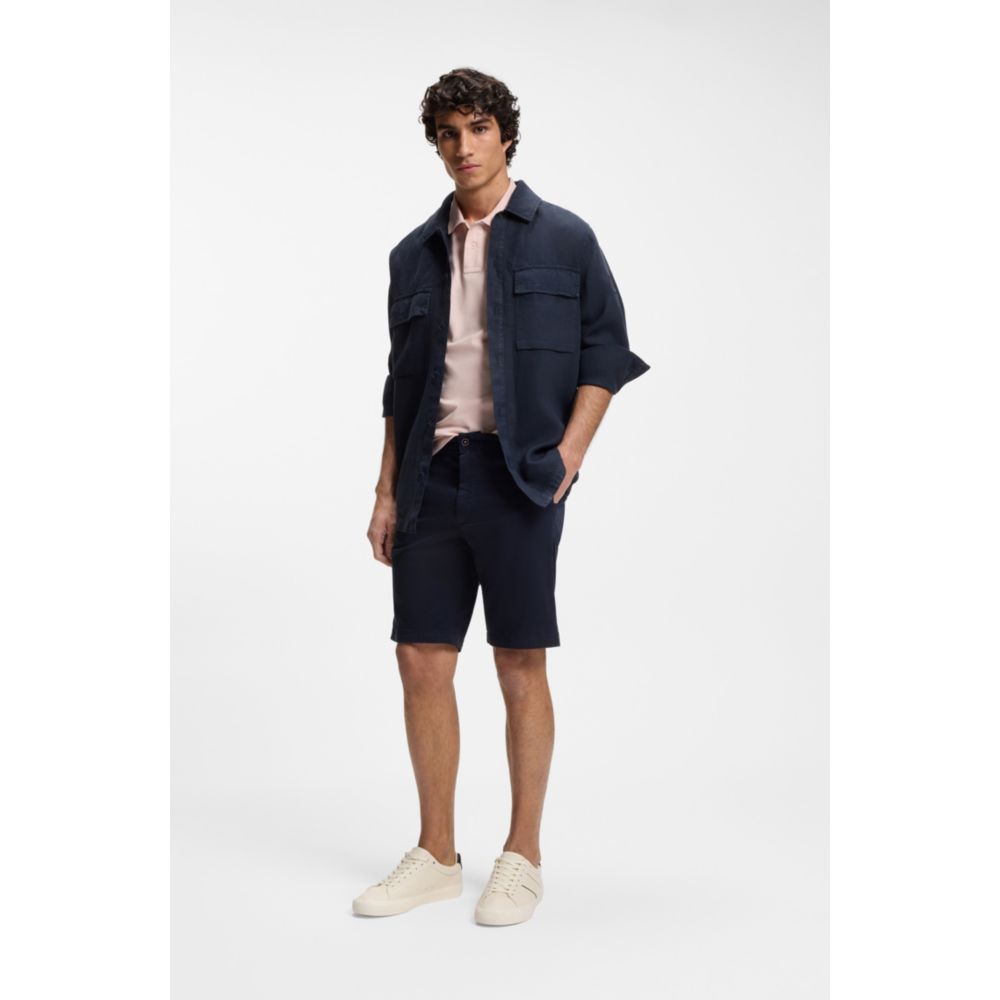 Polo de algodón de corte ajustado