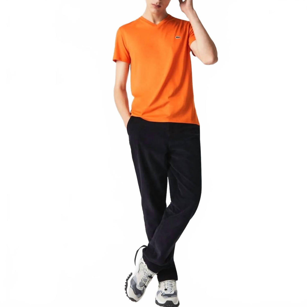 Camiseta de manga corta color naranja