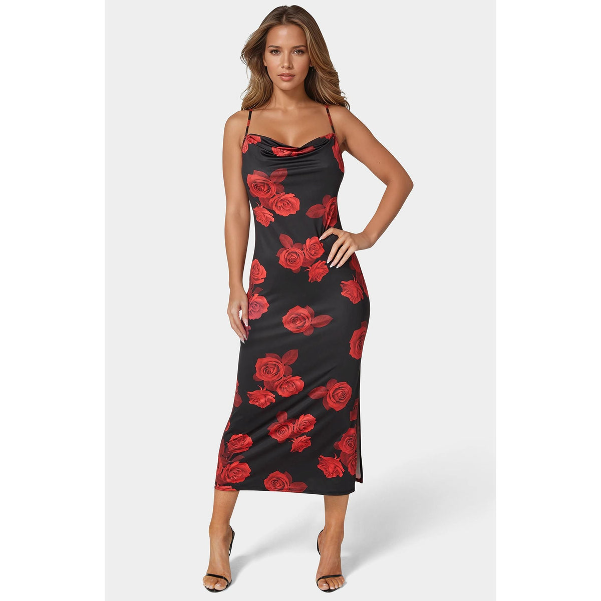 Vestido de mujer largo con estampado