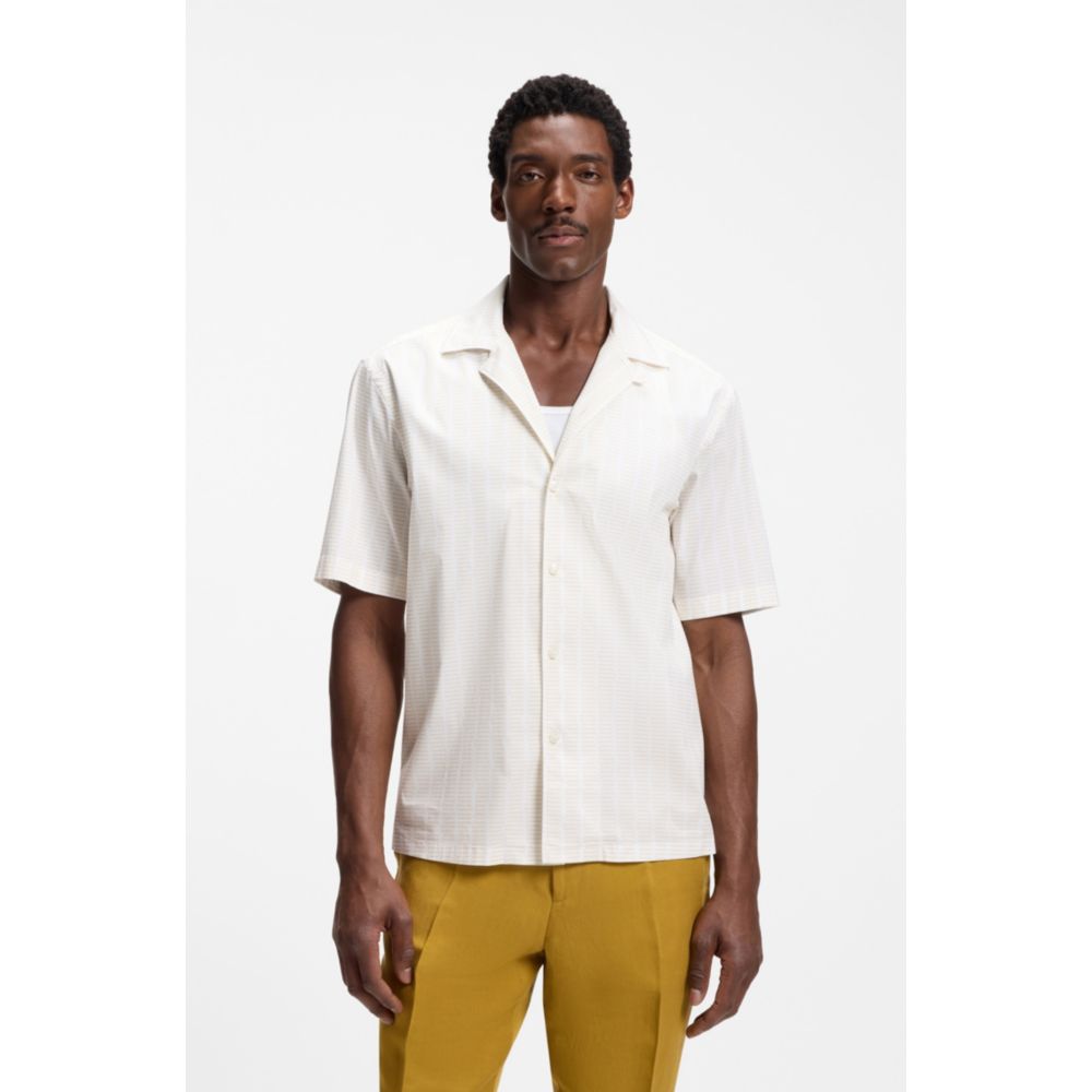 Camisa de algodón de corte amplio