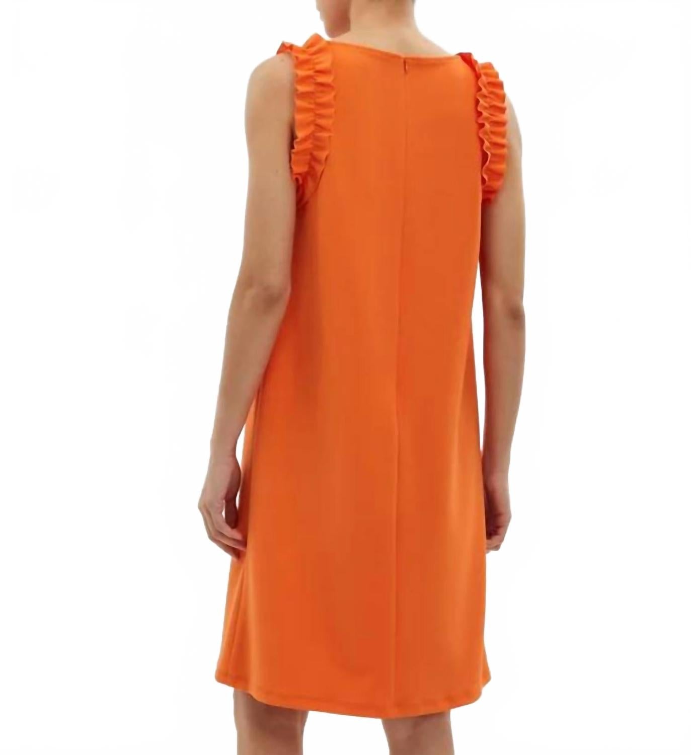 Vestido sin mangas color naranja