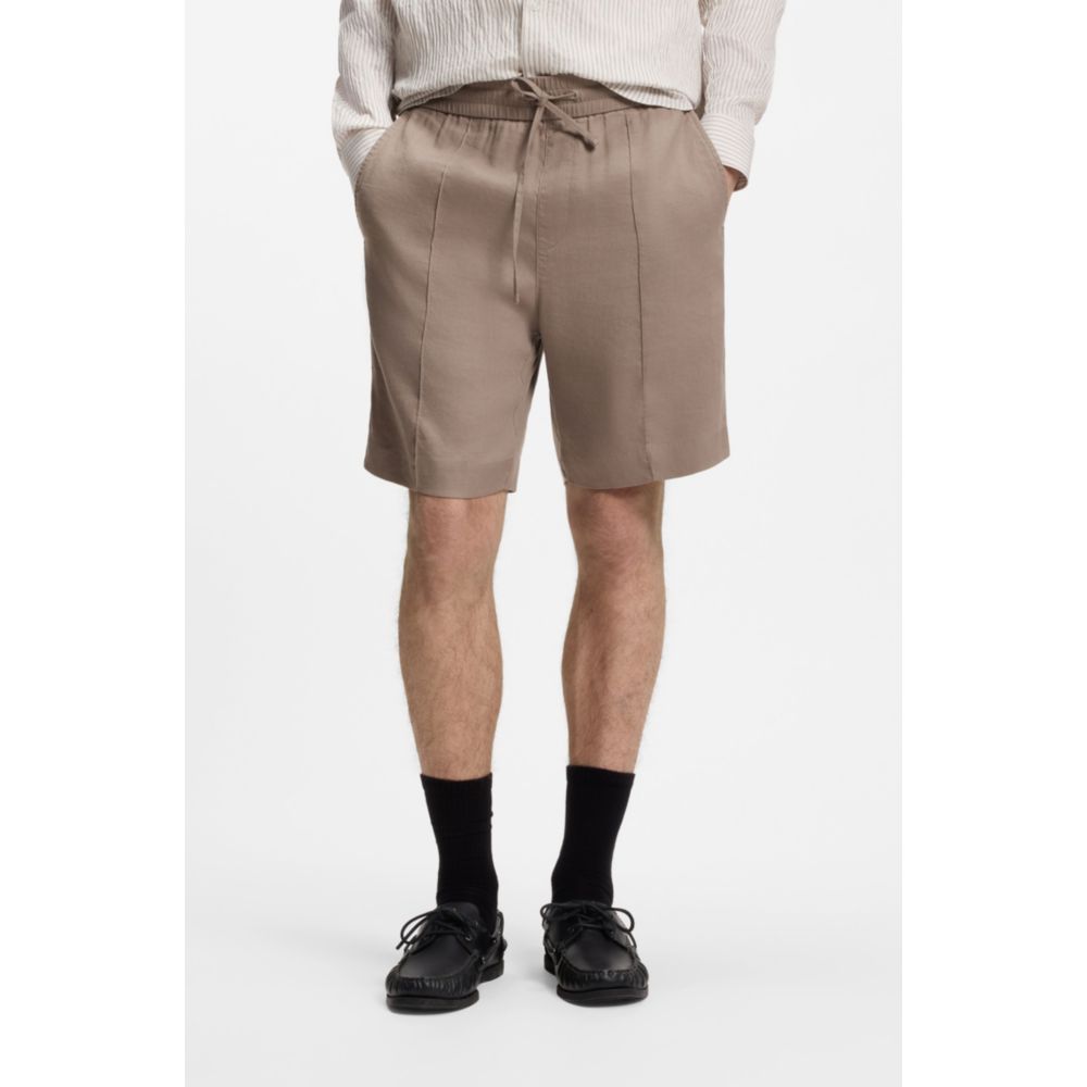 Short de mezcla de lino