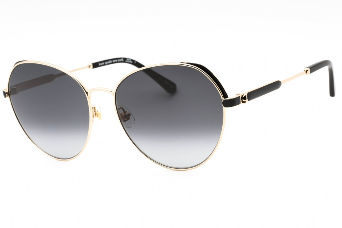 Gafas color gris oscuro y negro y dorado