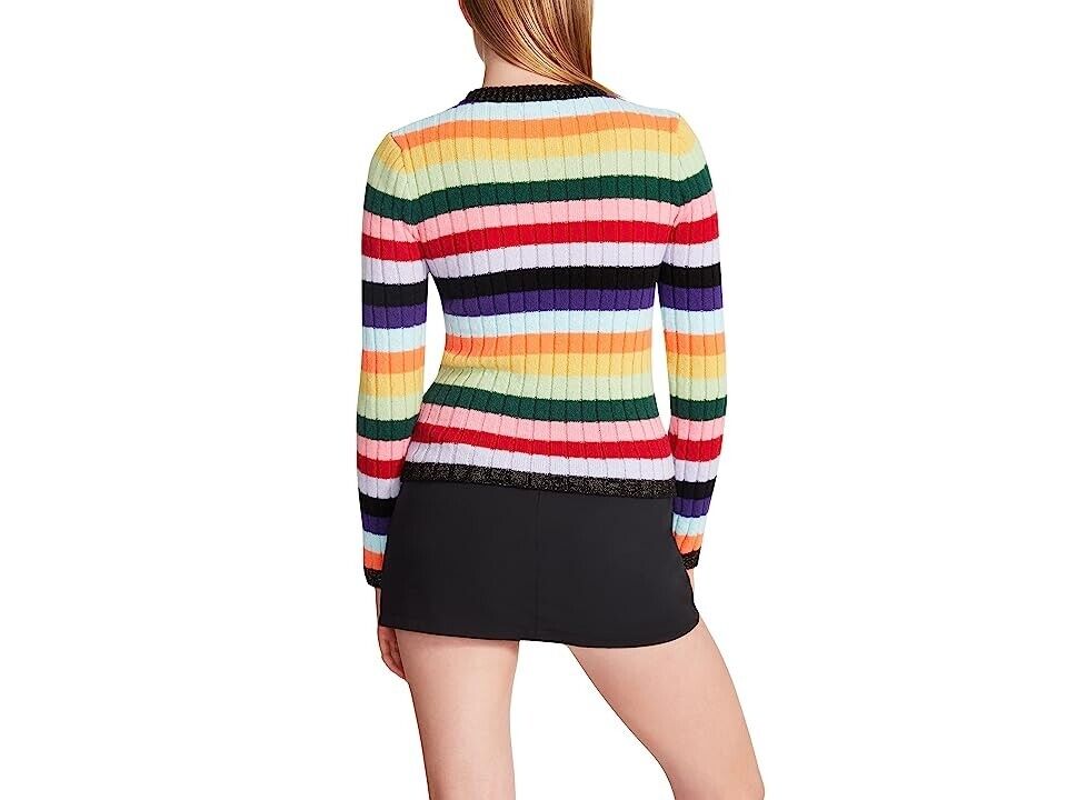 Suéter de mujer a rayas multicolor