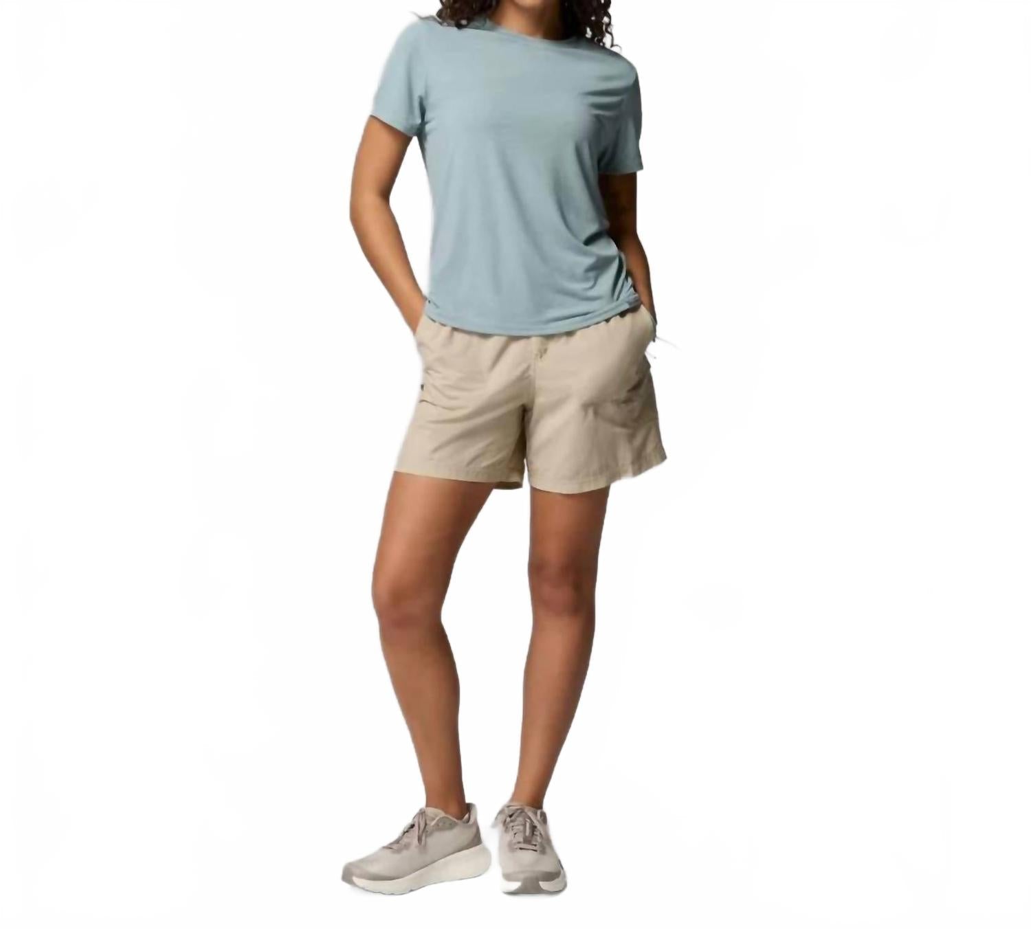 Camiseta de manga corta color azul