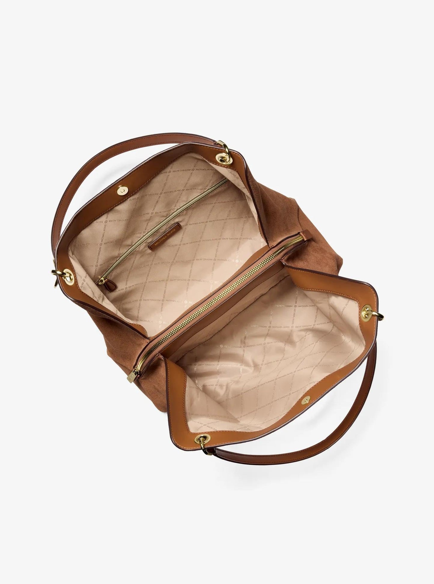 Bolso de hombro de gamuza
