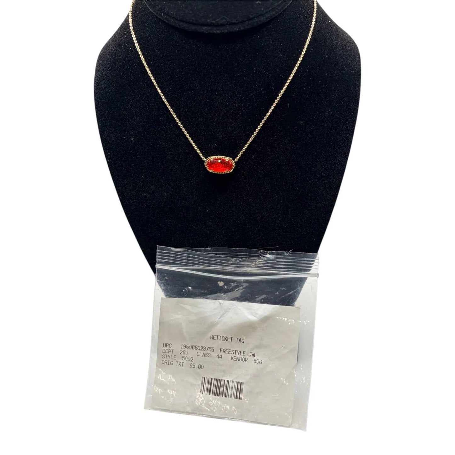 Collar de mujer color rojo