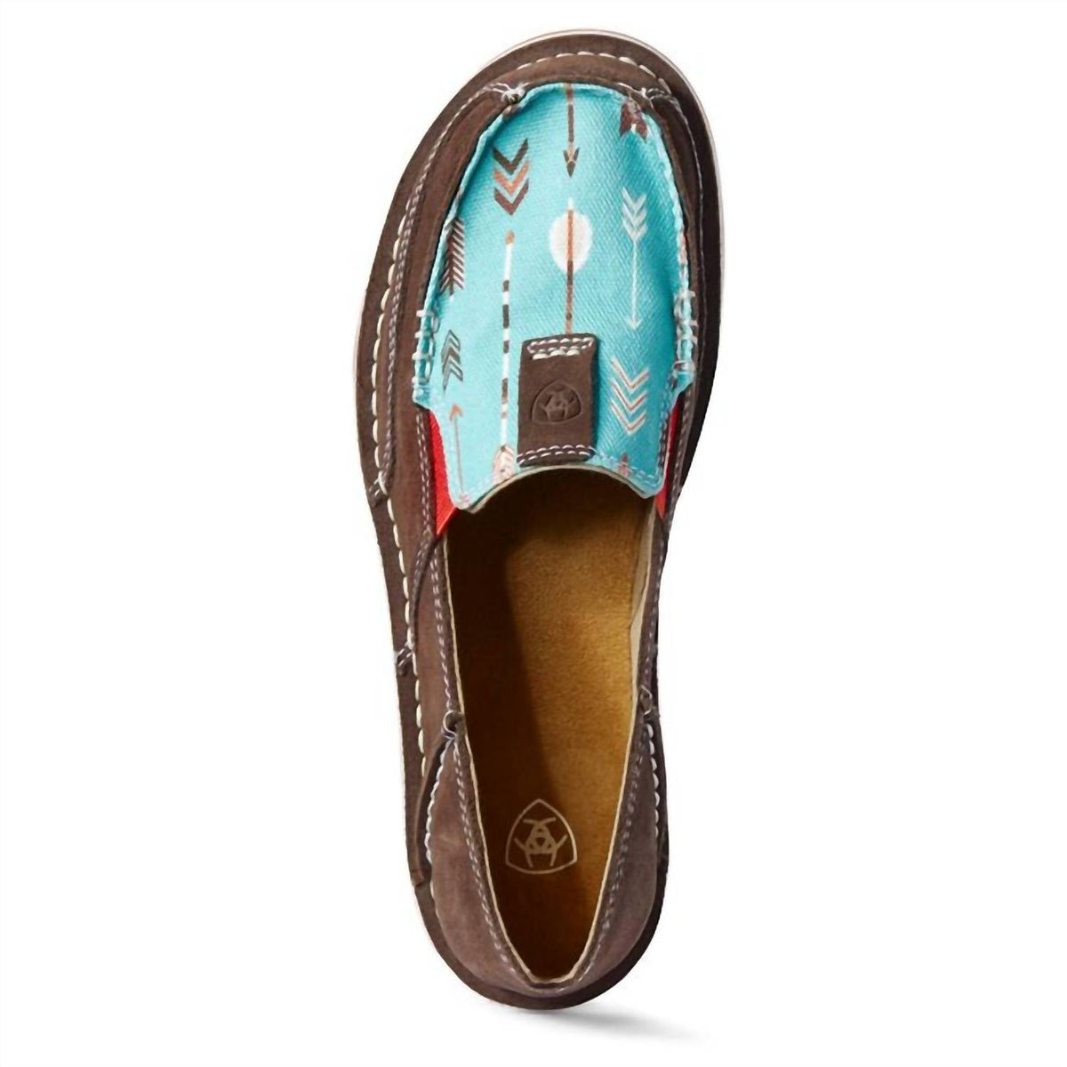 Zapatos de mujer de gamuza sin cordones color turquesa