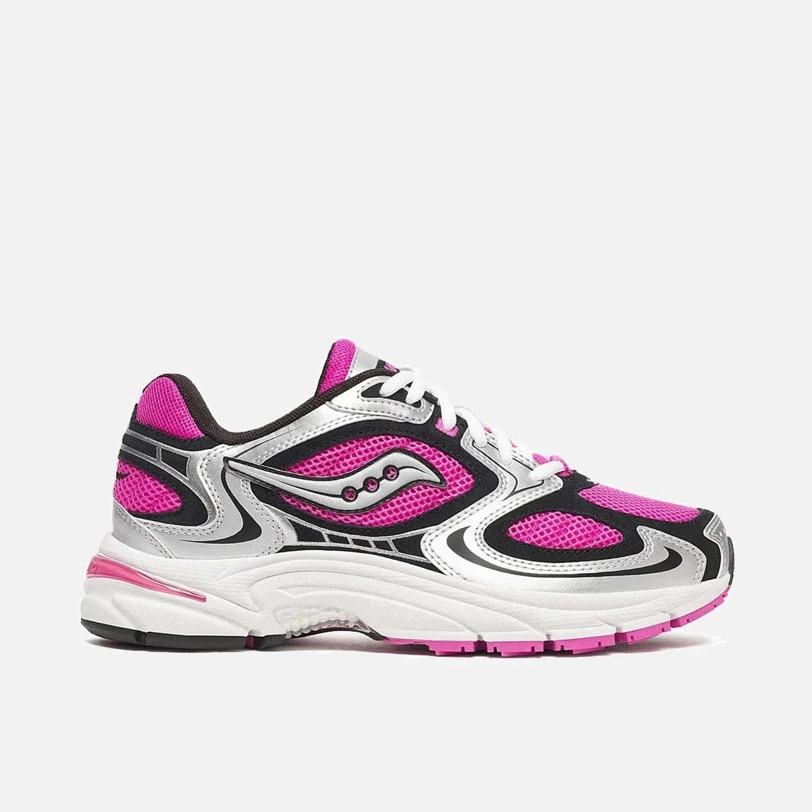 Tenis de hombre color rosado y plateado