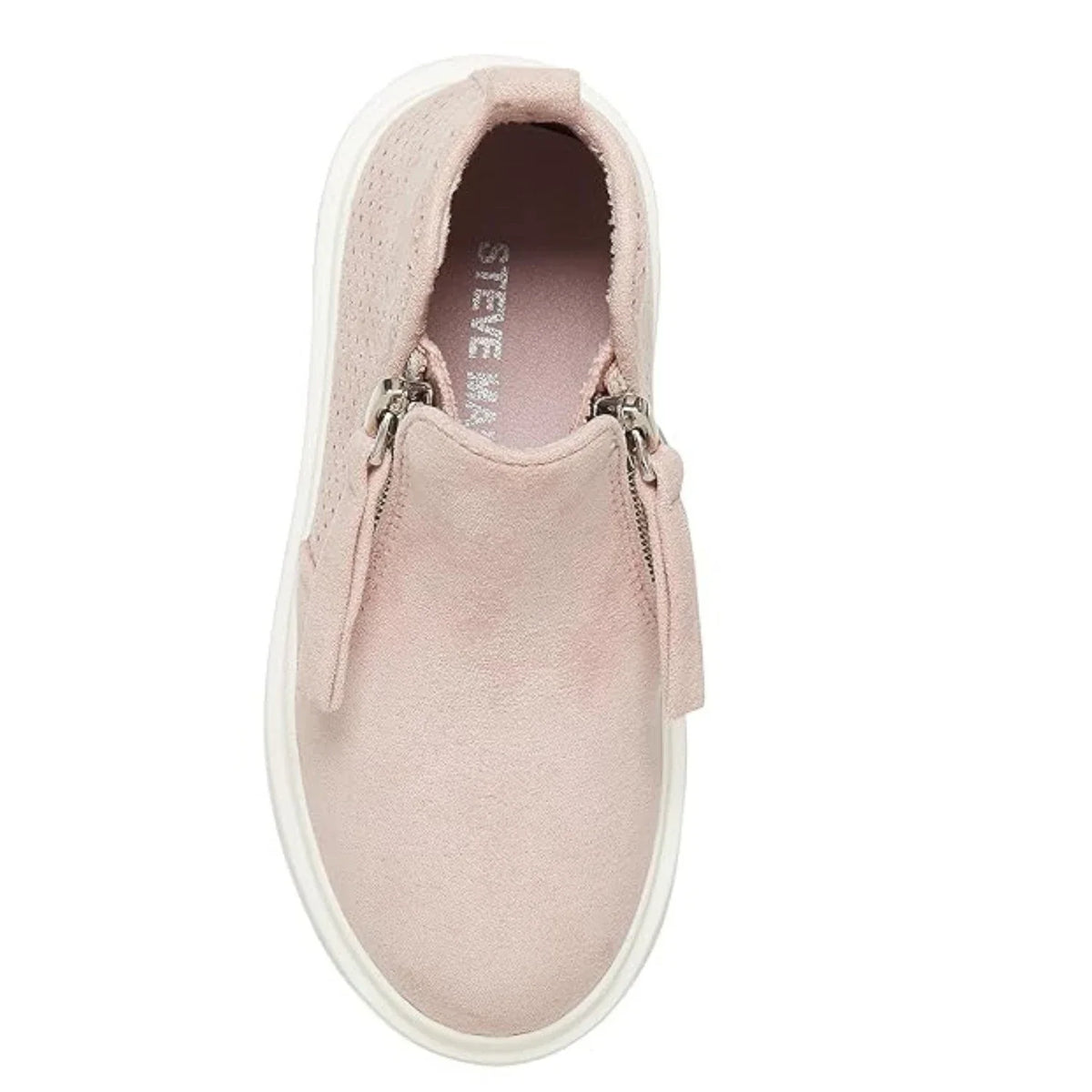 Tenis infantil con plataforma color rosado