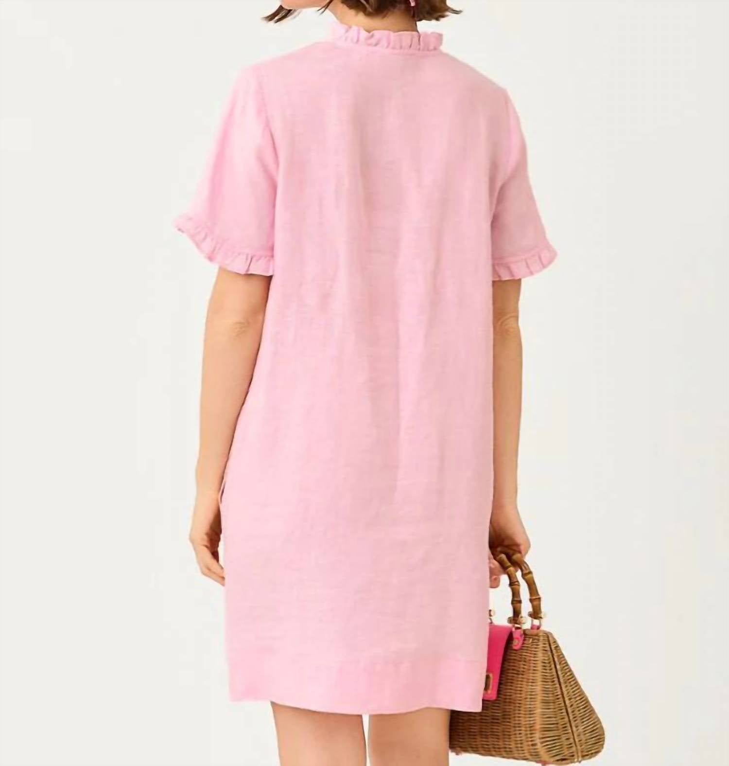 Camiseta sin mangas color blanco y rosado