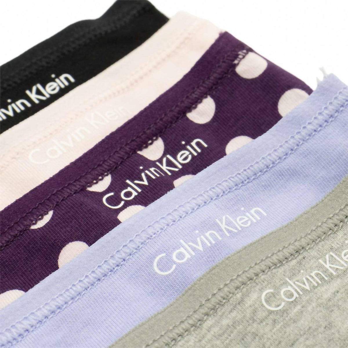 Tanga de mujer (5 unidades) de algodón color azul