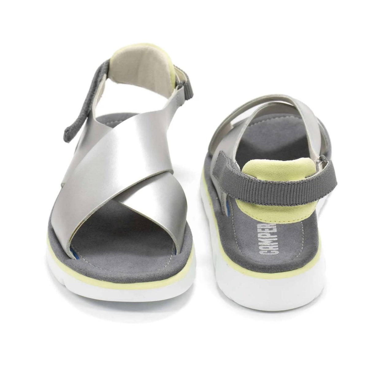 Sandalias de mujer color plateado
