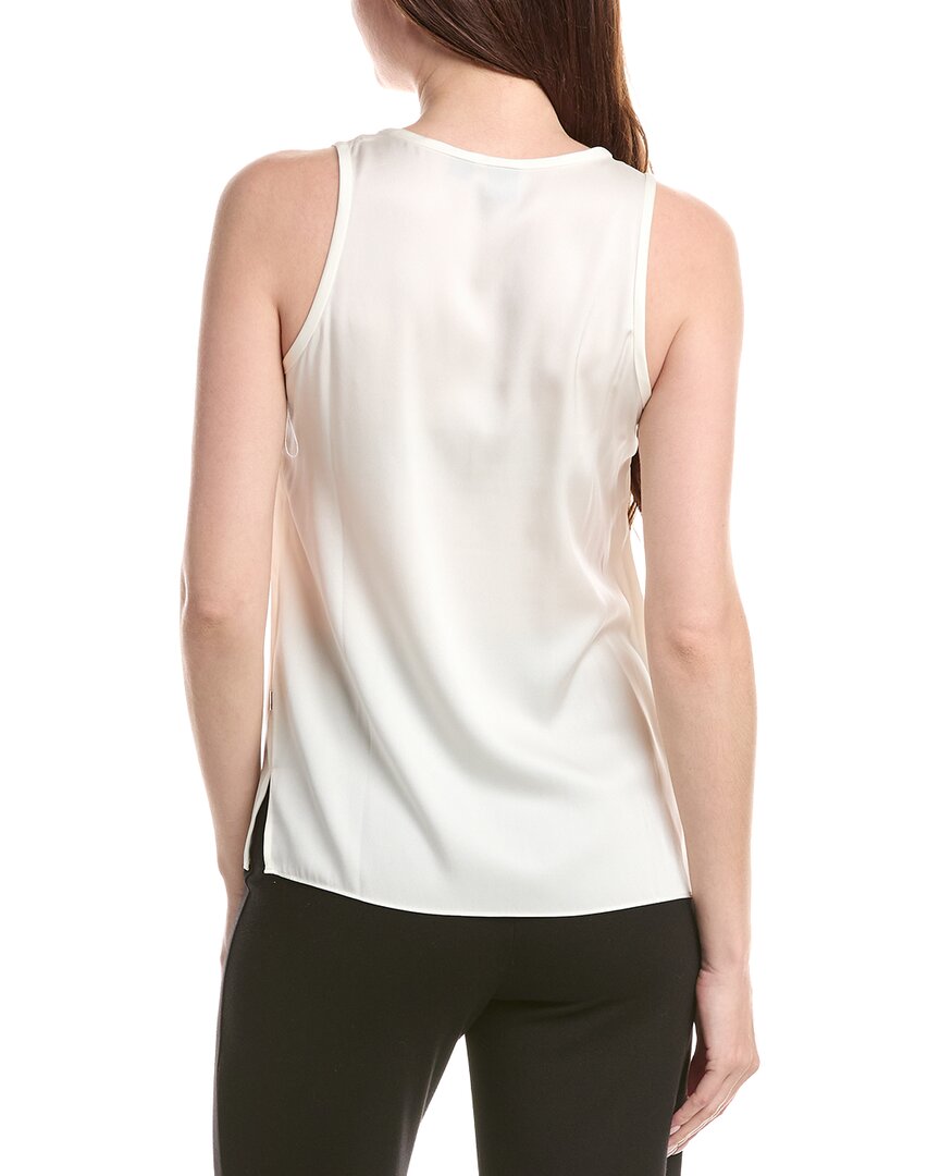 Camiseta sin mangas de mezcla de seda