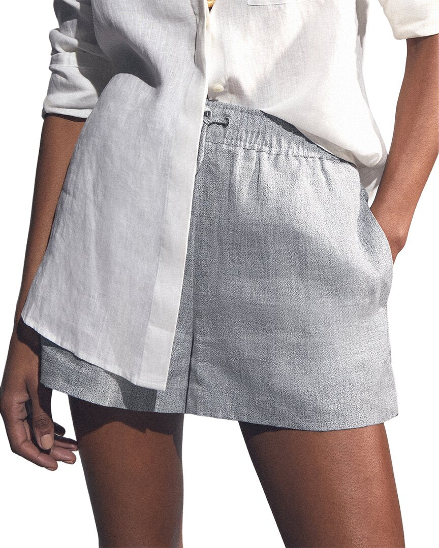 Short de mezcla de lino