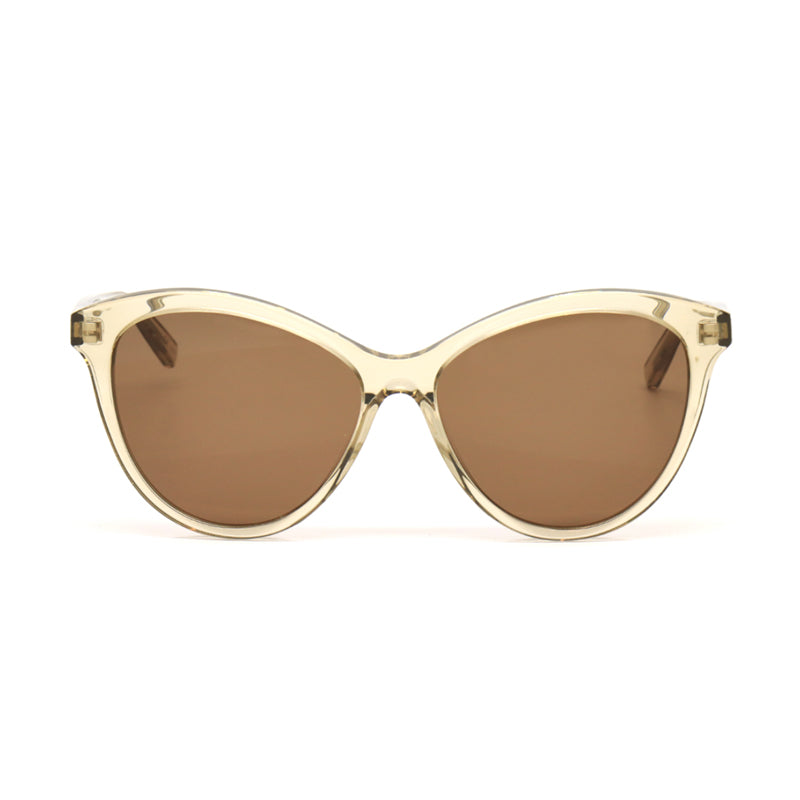 Gafas color café y amarillo
