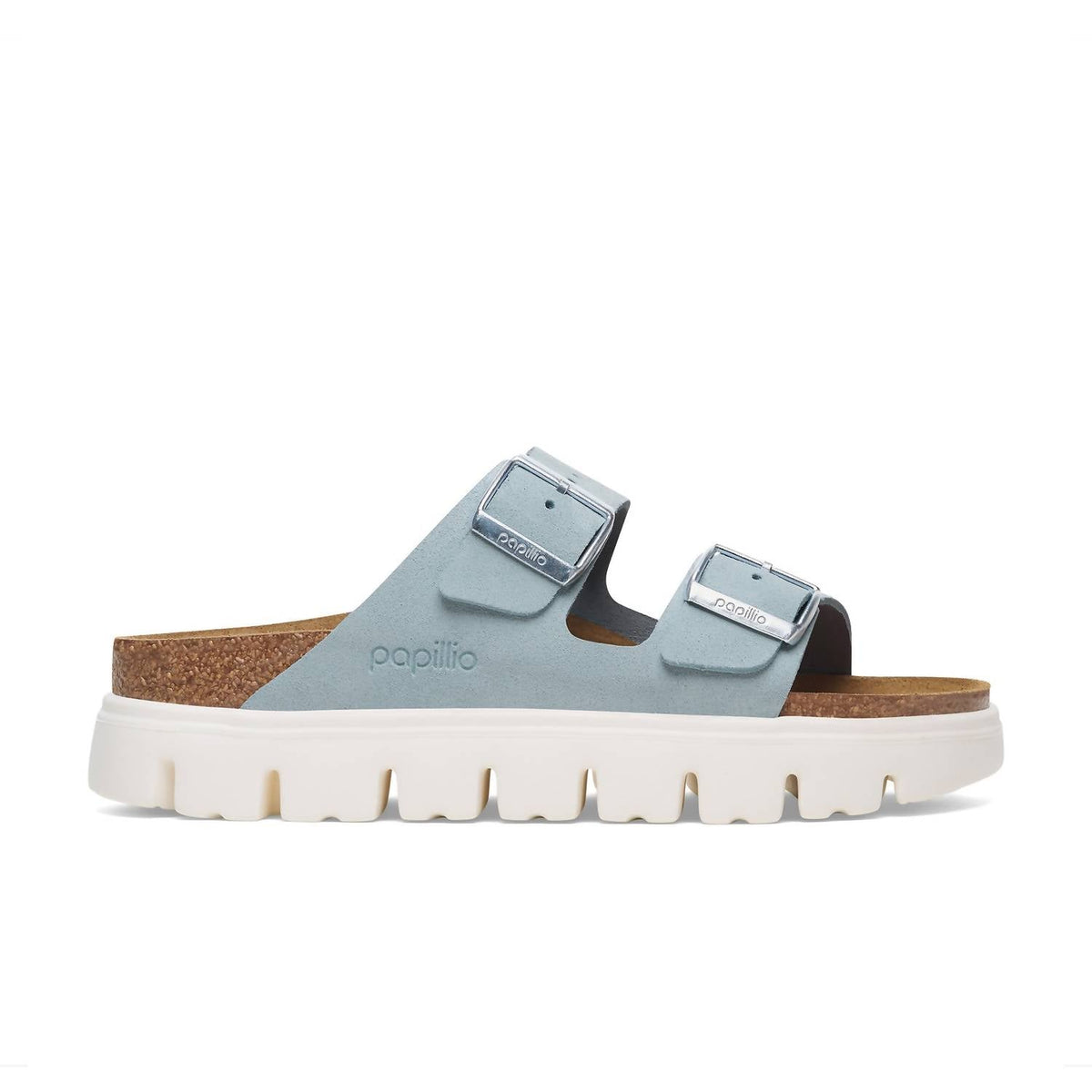 Sandalias para bebé de gamuza color azul