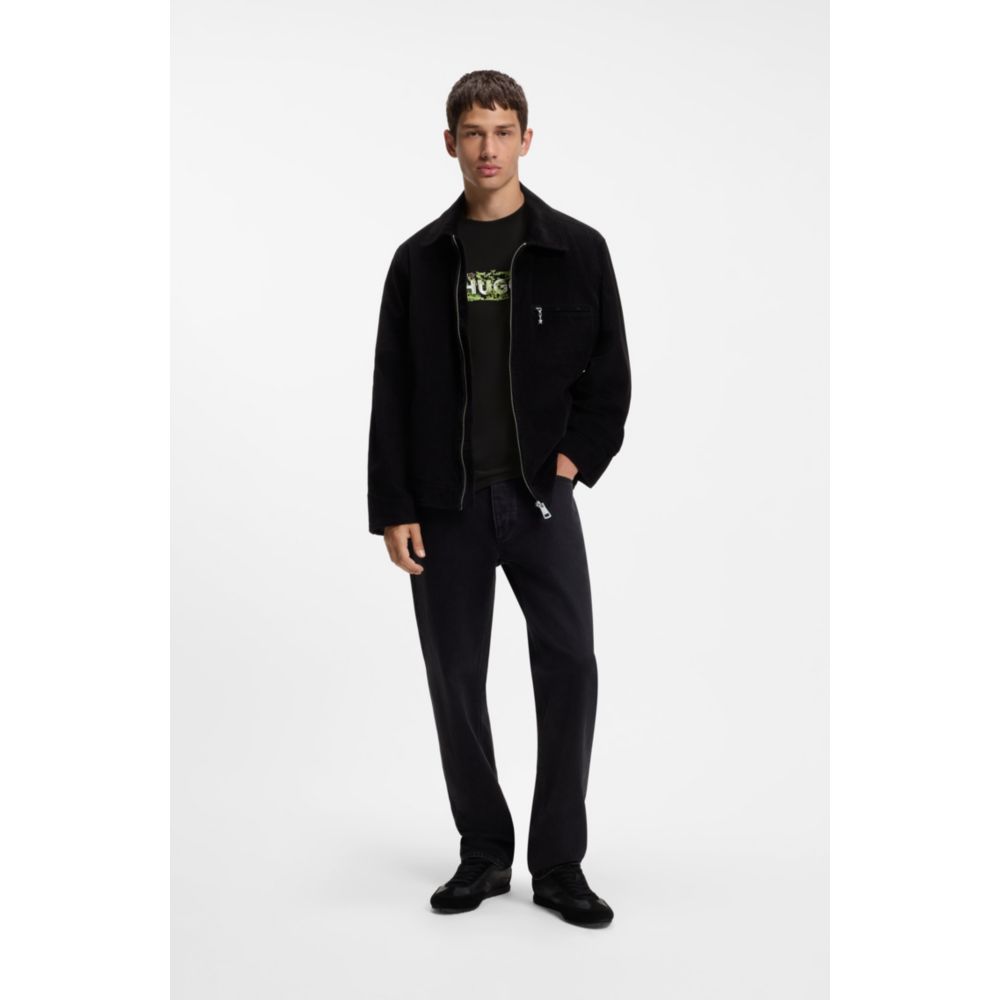 Camiseta de algodón con bordado