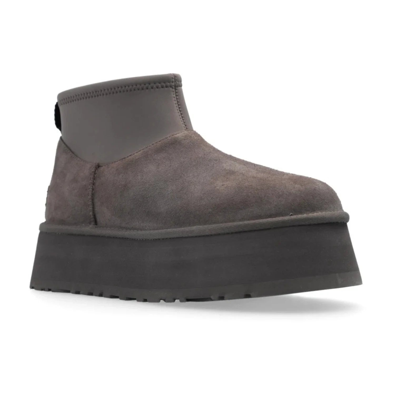 Botas de mujer de gamuza con plataforma color gris oscuro