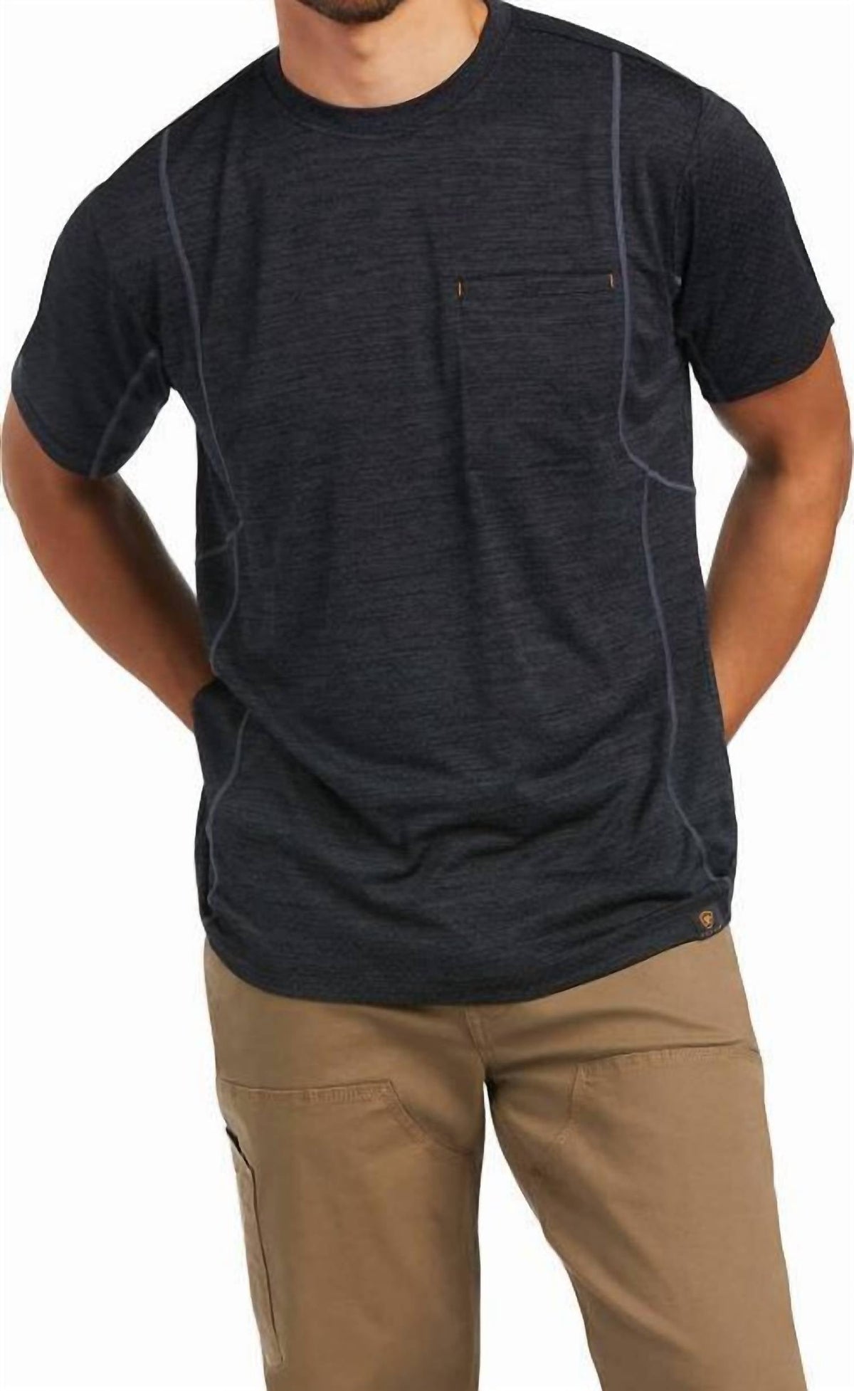 Top de hombre color negro