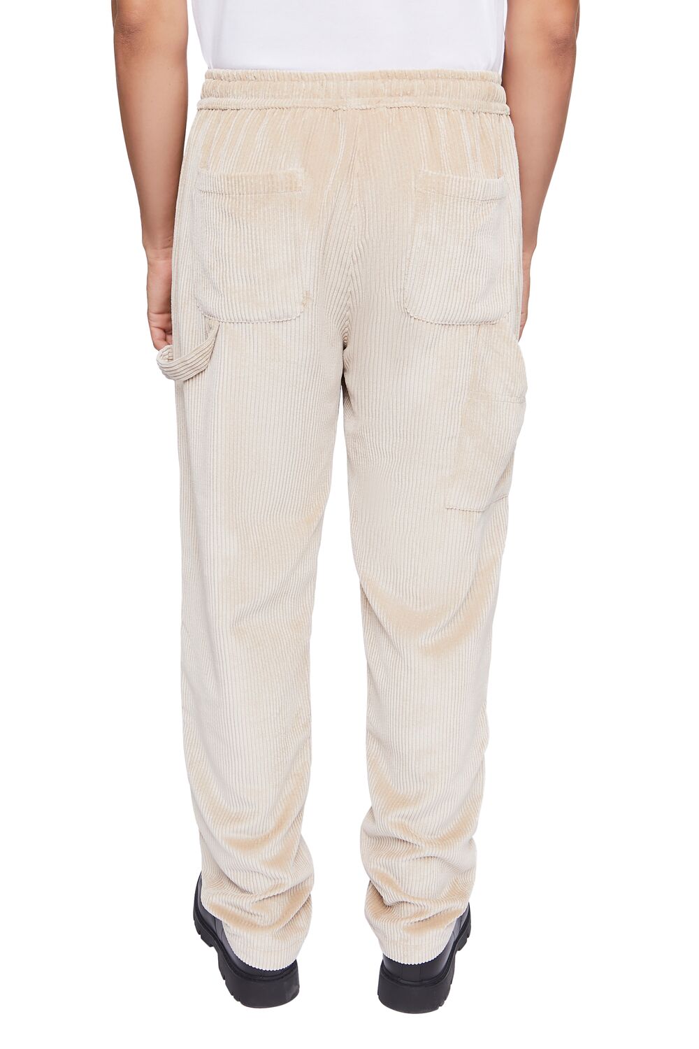 Pantalón con tejido acanalado