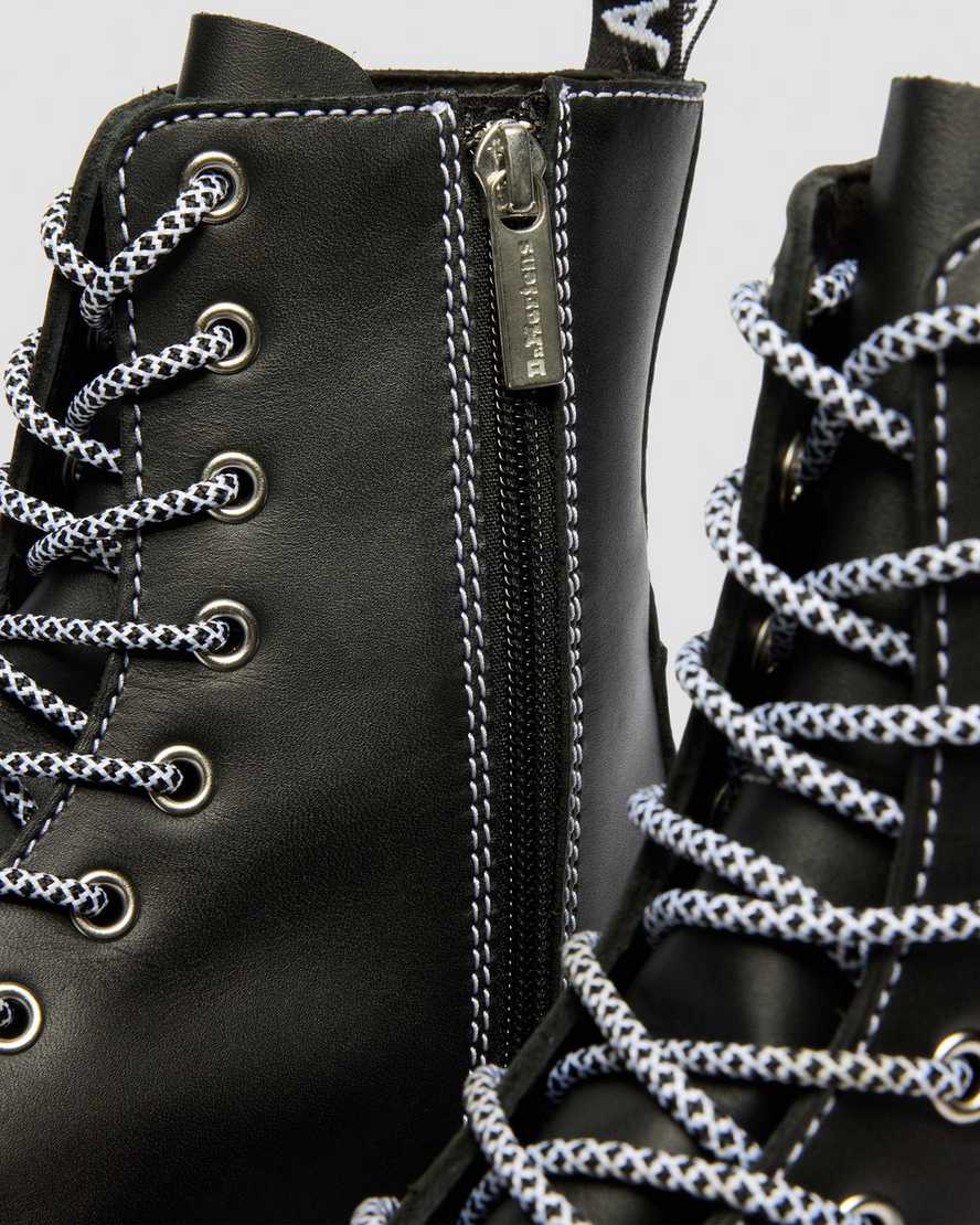 Botas de cuero con plataforma