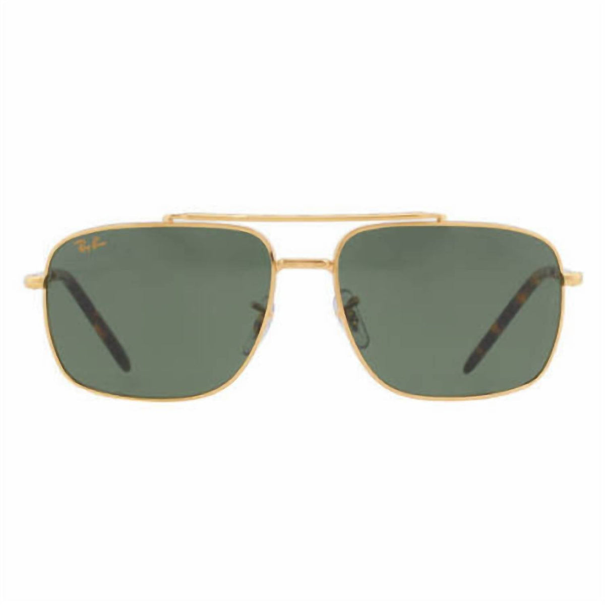 Gafas de sol unisex color verde y dorado