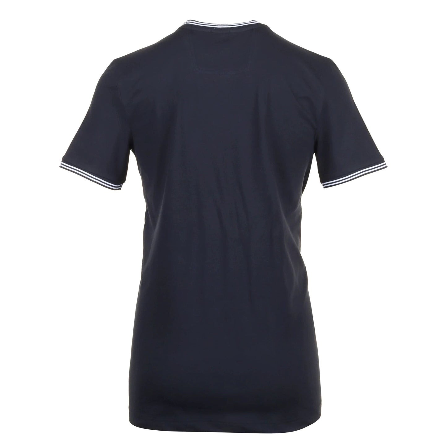 Camiseta de hombre de manga corta con cuello redondo color azul marino