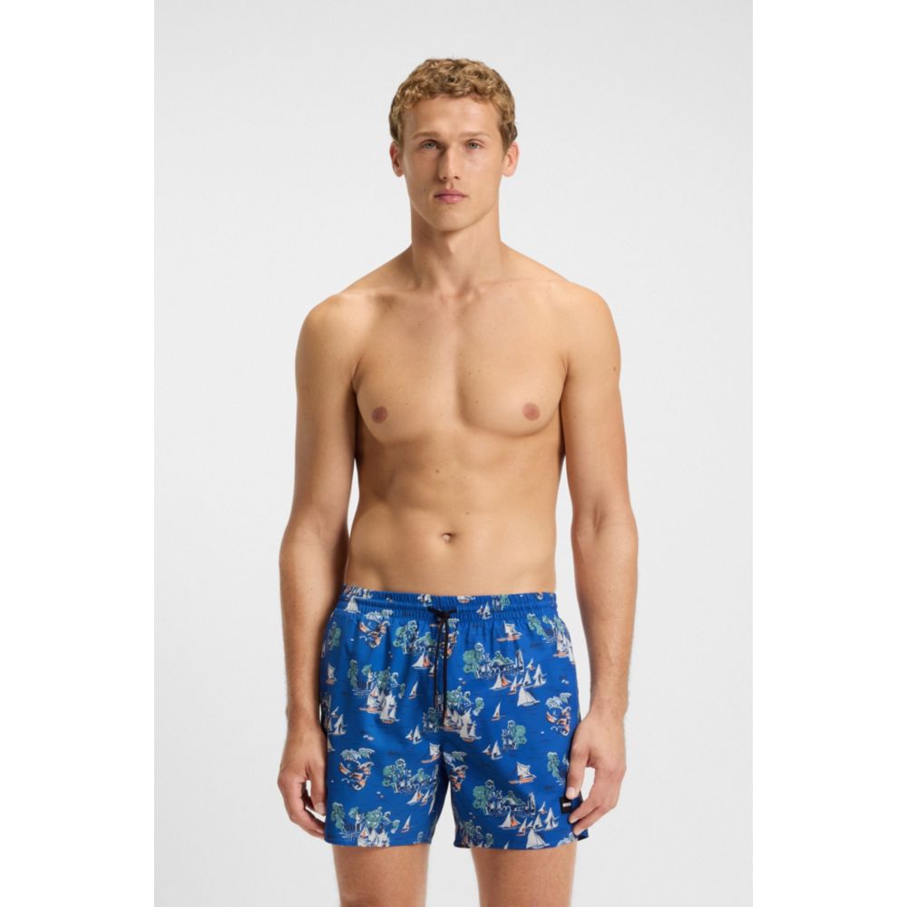 Pantaloneta de baño con estampado