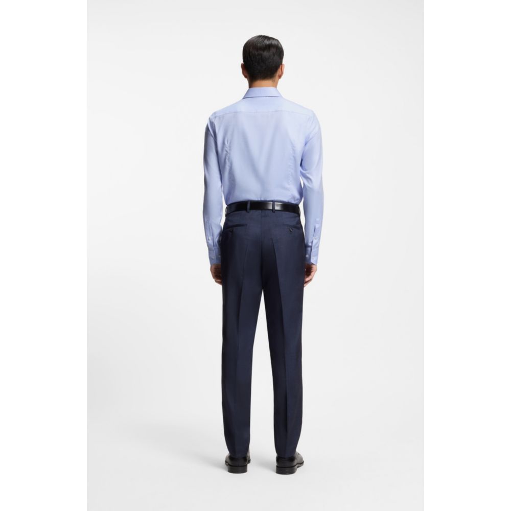 Camisa de mezcla de algodón de corte ajustado