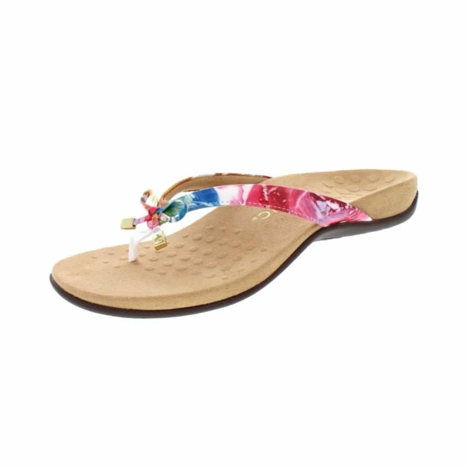 Sandalias de mujer con estampado floral color blanco