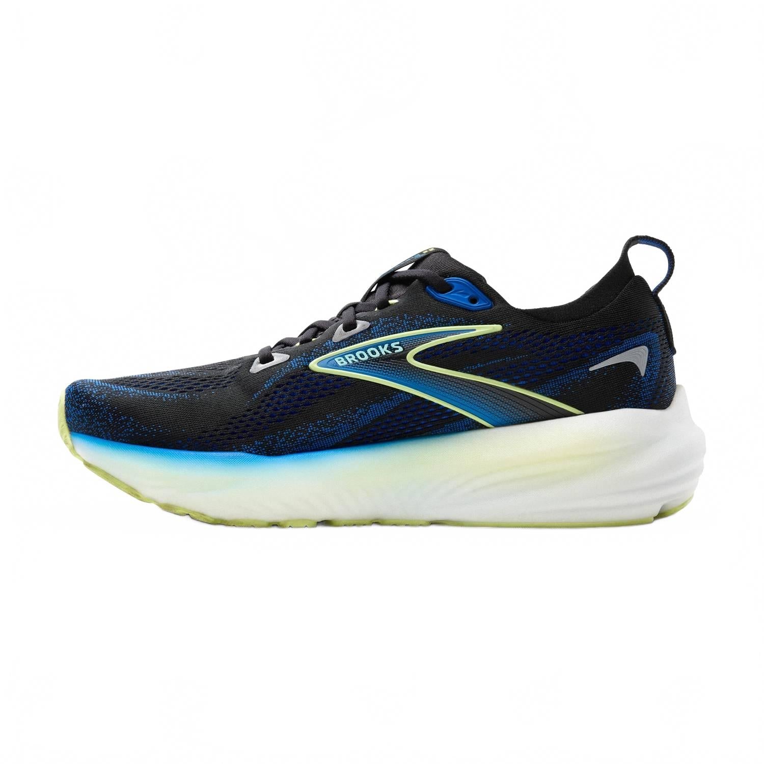 Tenis para correr de hombre color negro y amarillo