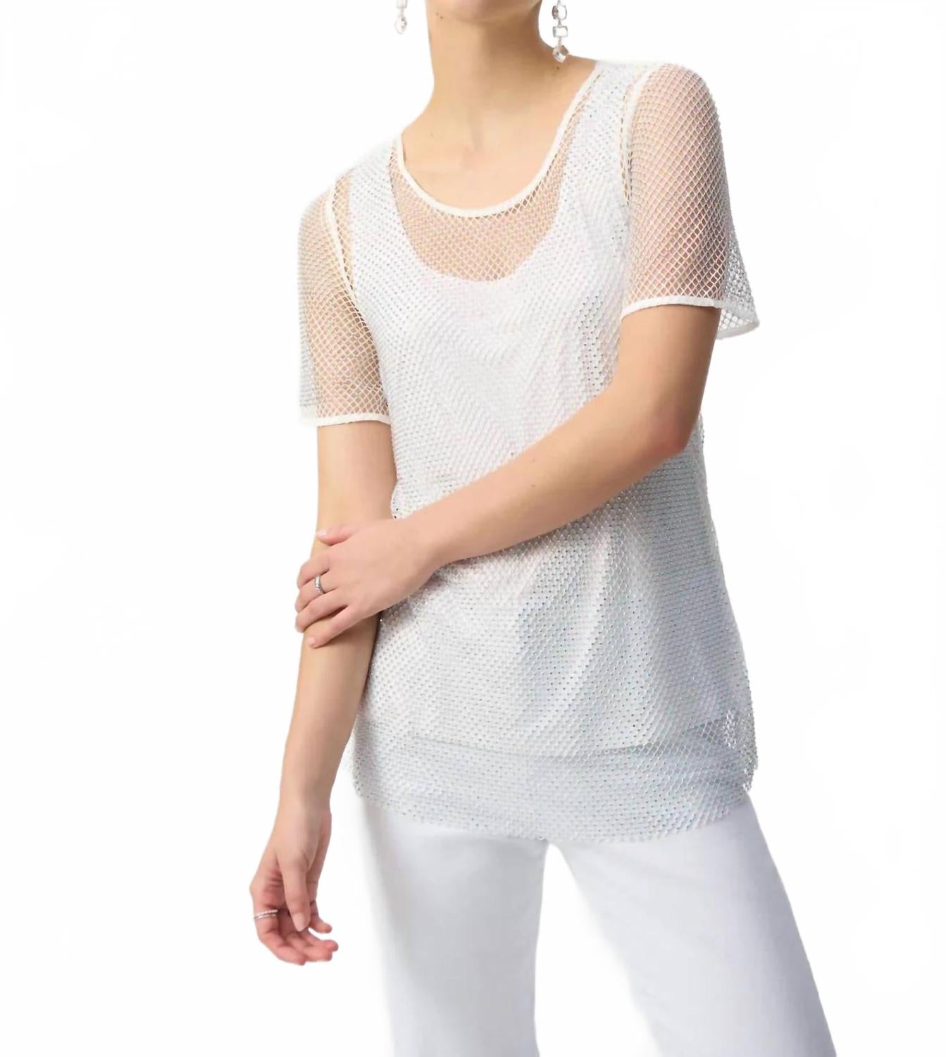 Camiseta sin mangas de manga corta