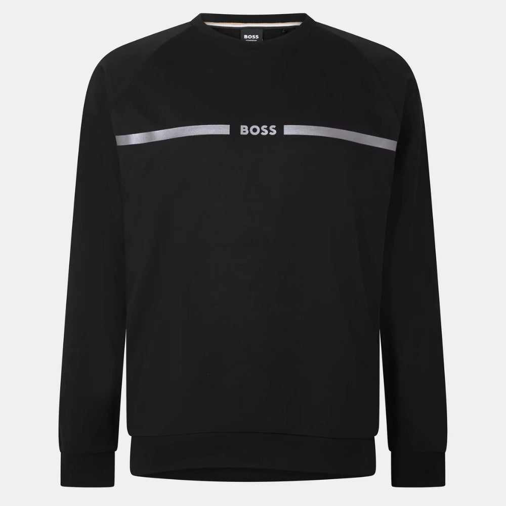 Buzo de hombre con cuello redondo color negro