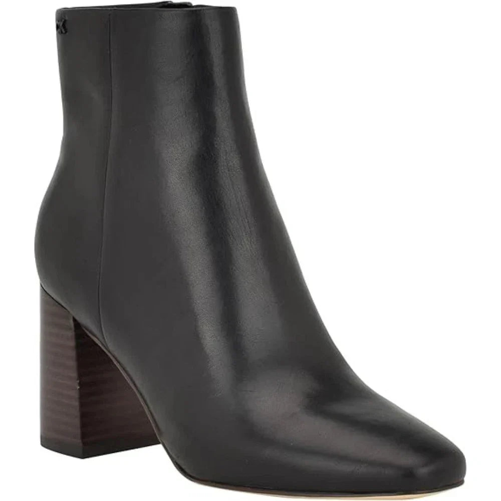 Botines de mujer de cuero color negro