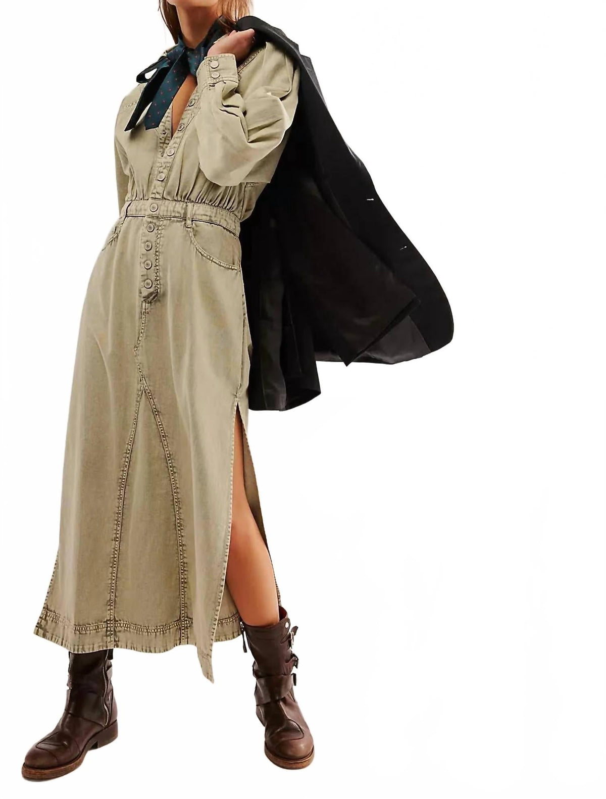 Vestido de mezclilla midi