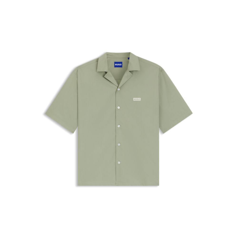 Camisa de algodón de corte amplio