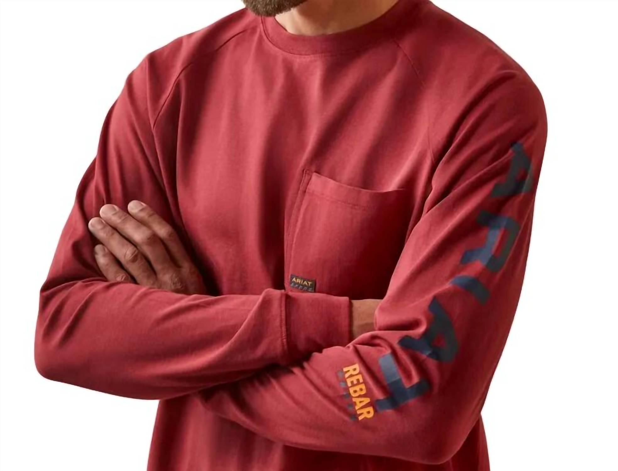 Camisa de algodón con estampado color rojo