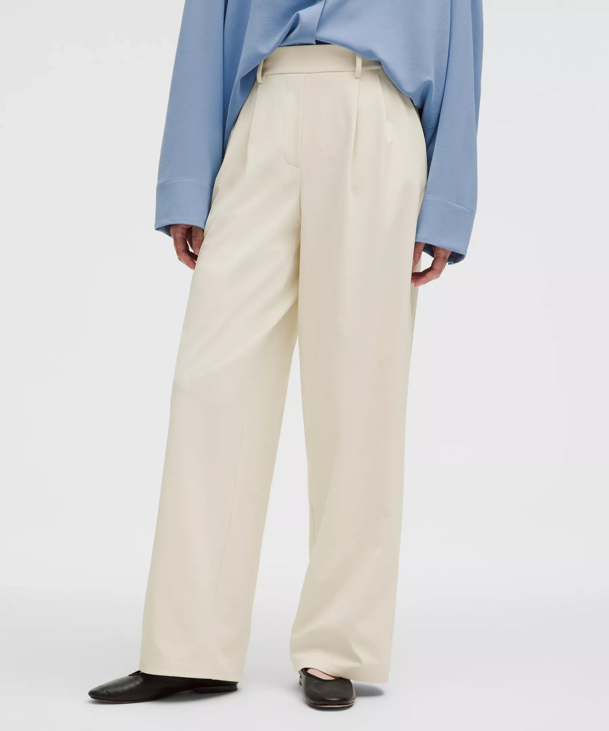 Pantalón de pierna ancha de tiro alto