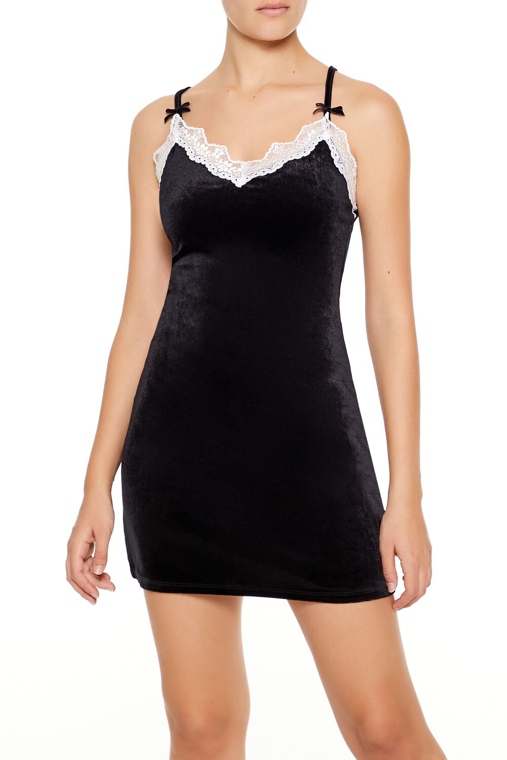 Vestido de terciopelo corto