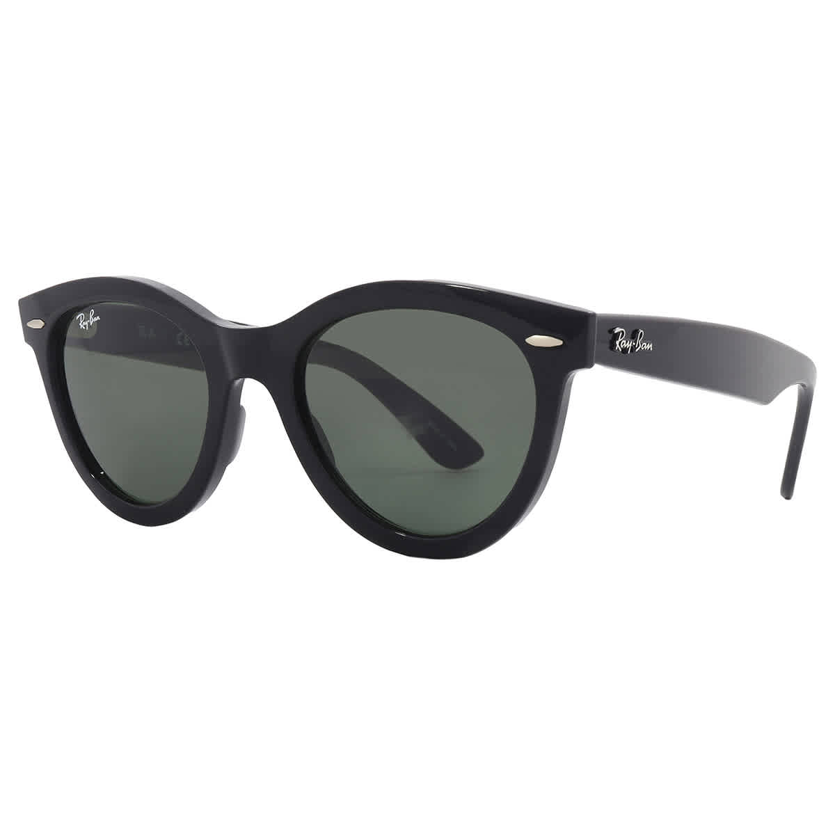 Gafas de sol unisex de montura redonda color verde